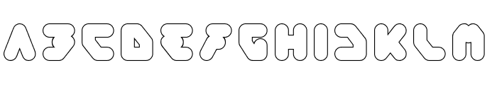 Panda Robot-Hollow Font UPPERCASE
