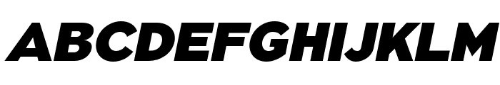 Pangi Black Italic Font UPPERCASE