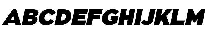 Pangi ExtraBlack Italic Font UPPERCASE