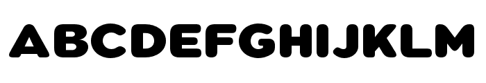 Pangi Rounded Black Wide Font UPPERCASE