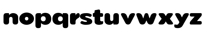 Pangi Rounded Black Wide Font LOWERCASE