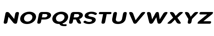 Pangi Rounded Bold Exp Ita Font UPPERCASE