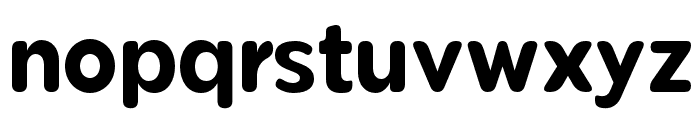 Pangi Rounded Bold Narrow Font LOWERCASE