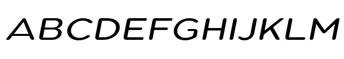 Pangi Rounded Expanded Italic Font UPPERCASE