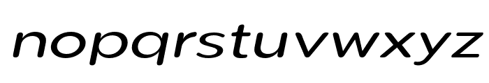 Pangi Rounded Expanded Italic Font LOWERCASE