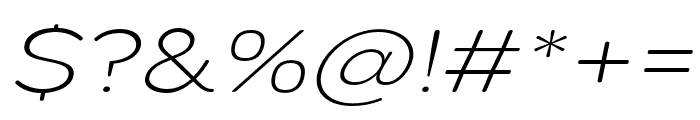 Pangi Rounded ExtLt Exp Ita Font OTHER CHARS