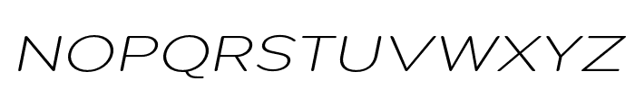 Pangi Rounded ExtLt Exp Ita Font UPPERCASE
