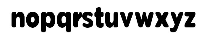 Pangi Rounded Heavy Condensed Font LOWERCASE