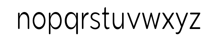 Pangi Rounded Light Condensed Font LOWERCASE