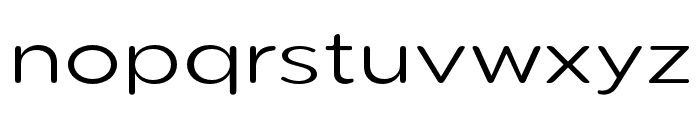 Pangi Rounded Light Expanded Font LOWERCASE