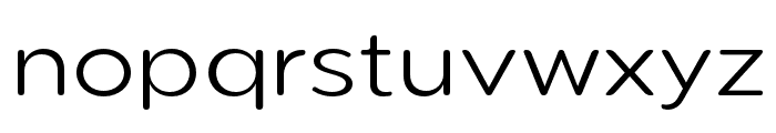 Pangi Rounded Light Wide Font LOWERCASE