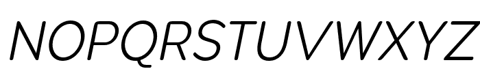 Pangi Rounded Lt Narrow It Font UPPERCASE