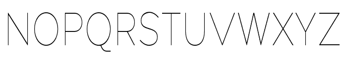 Pangi Rounded Thin Condensed Font UPPERCASE