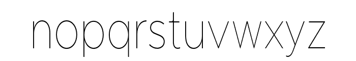Pangi Rounded Thin Condensed Font LOWERCASE