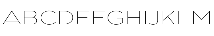 Pangi Rounded Thin Expanded Font UPPERCASE