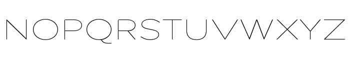 Pangi Rounded Thin Expanded Font UPPERCASE