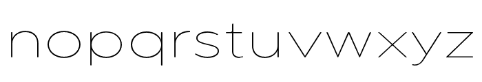 Pangi Rounded Thin Expanded Font LOWERCASE