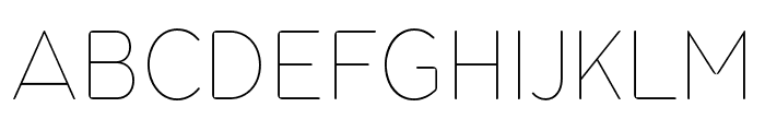 Pangi Rounded Thin Narrow Font UPPERCASE
