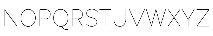 Pangi Rounded Thin Narrow Font UPPERCASE
