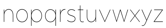 Pangi Rounded Thin Narrow Font LOWERCASE