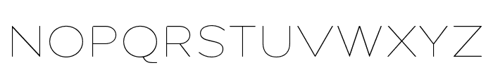 Pangi Rounded Thin Wide Font UPPERCASE