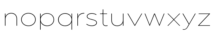 Pangi Rounded Thin Wide Font LOWERCASE