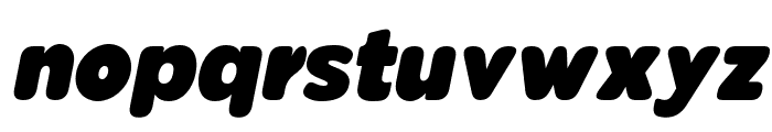 Pangi Rounded Ultra Narrow It Font LOWERCASE