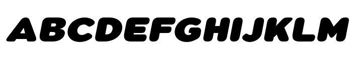 Pangi Rounded Ultra Wide It Font UPPERCASE