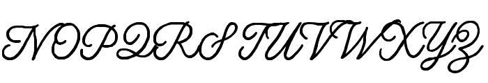 Panhitra-Script Font UPPERCASE