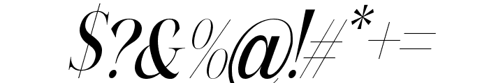 Panorama Ligatures Regular Italic Font OTHER CHARS