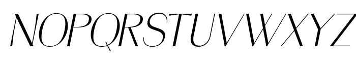 Panteka Sans Italic Font UPPERCASE