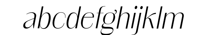 Panteka Sans Italic Font LOWERCASE