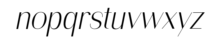 Panteka Sans Italic Font LOWERCASE