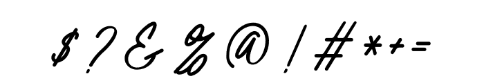 Panther Signature Font OTHER CHARS