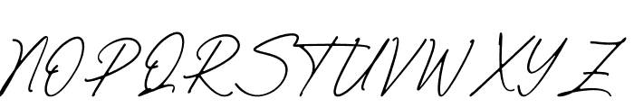 Panther Signature Font UPPERCASE
