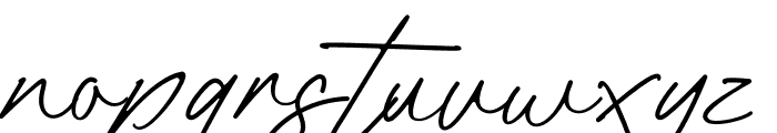 Panther Signature Font LOWERCASE