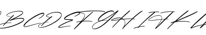 Pantherdam Signature Italic Font UPPERCASE