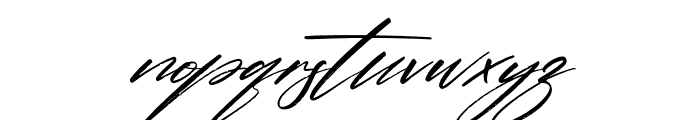 Pantherdam Signature Italic Font LOWERCASE