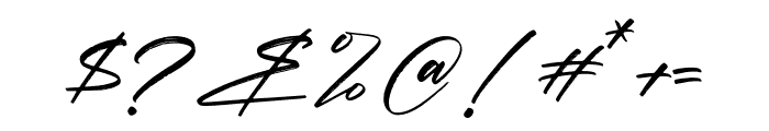 Pantherdam Signature Font OTHER CHARS