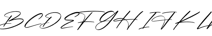 Pantherdam Signature Font UPPERCASE