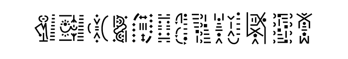 PapaKilo Symbols Font UPPERCASE