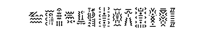 PapaKilo Symbols Font LOWERCASE