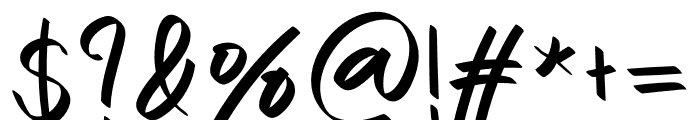Paper Signature Font OTHER CHARS