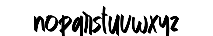 Paper Signature Font LOWERCASE