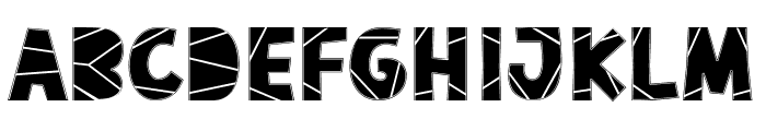 Paper Slice Font UPPERCASE