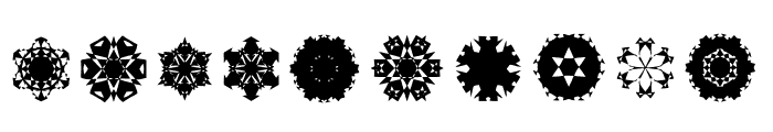 Paper Snow Flakes Font OTHER CHARS