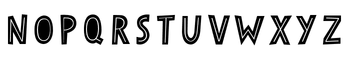 Papercute Inline Regular Font UPPERCASE