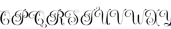 Papillon Font UPPERCASE