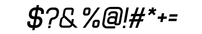 Paradigma SemiBold Italic Font OTHER CHARS