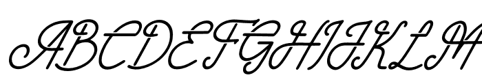 Paradise Gallaiso Italic Font UPPERCASE